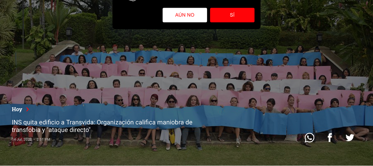 Government institution takes away building from trans rights organization.