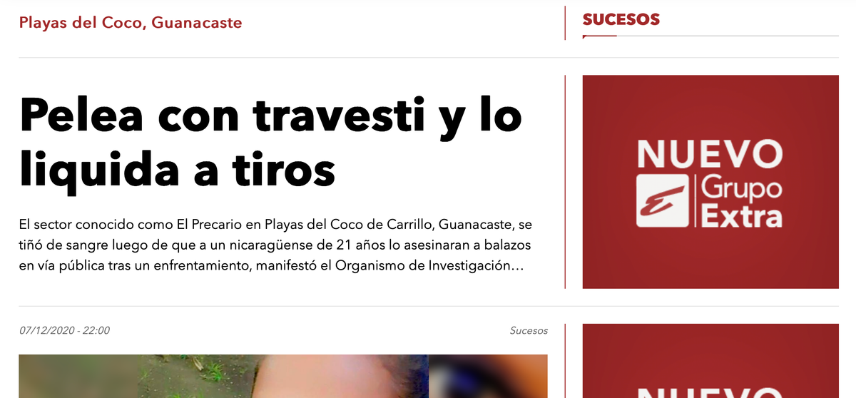 Tati Quirós murdered in Playas del Coco.
