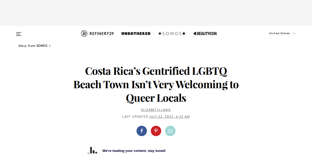 Costa Rica’s gentrified LGBTQ beach town isn’t welcoming to queer locals.