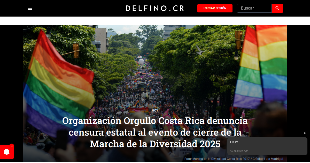 State censorship of 2025 Pride March closing event.