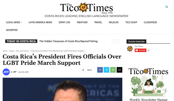 President Fires Officials Over LGBT Pride March Support.