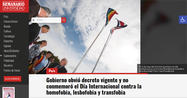 Government bans celebration of IDAHOBIT.