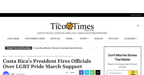 President Fires Officials Over LGBT Pride March Support.