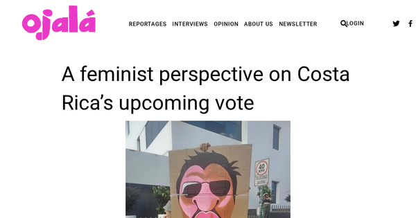 Feminist analysis: anti-gender agenda dominates Costa Rica's 2026 elections.
