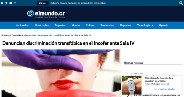 Transphobic discrimination at INCOFER railway station.