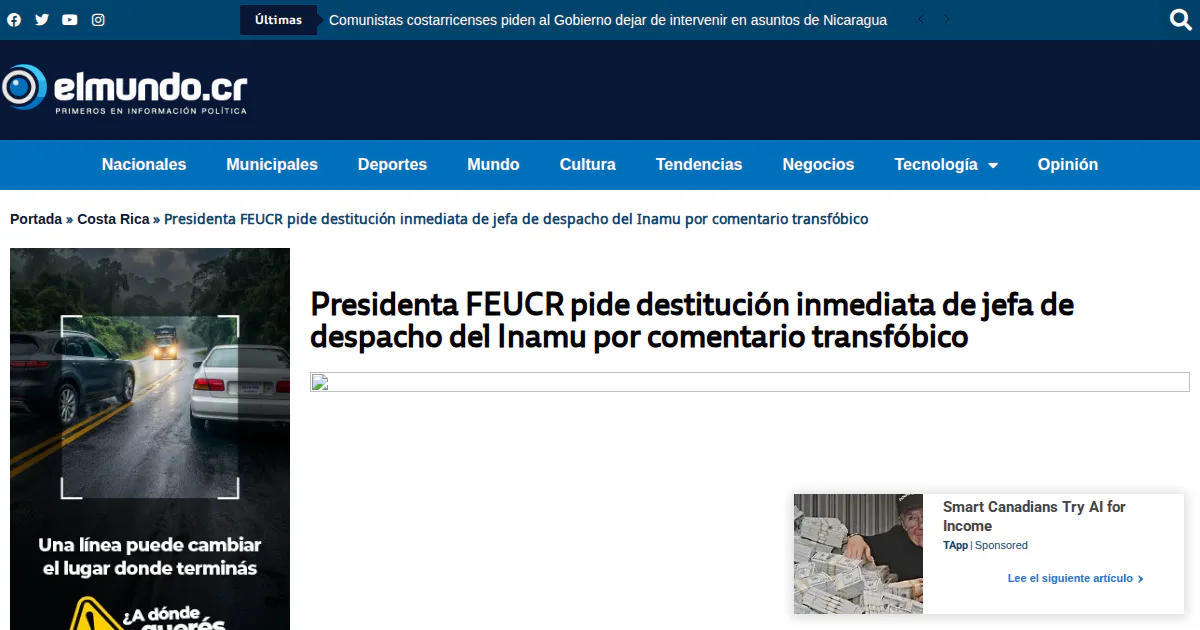 Inamu official makes transphobic comment against trans FEUCR president.