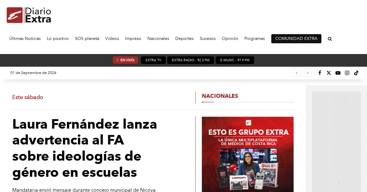 President warns Frente Amplio she will not allow